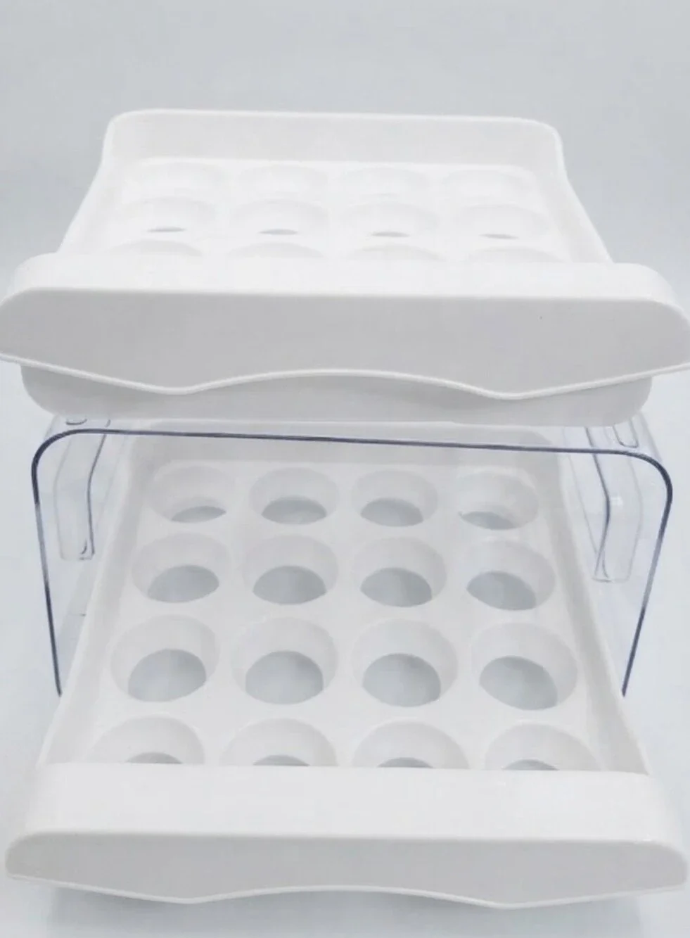 White Egg Storage Organizer Tray - Home Storage & Organization
